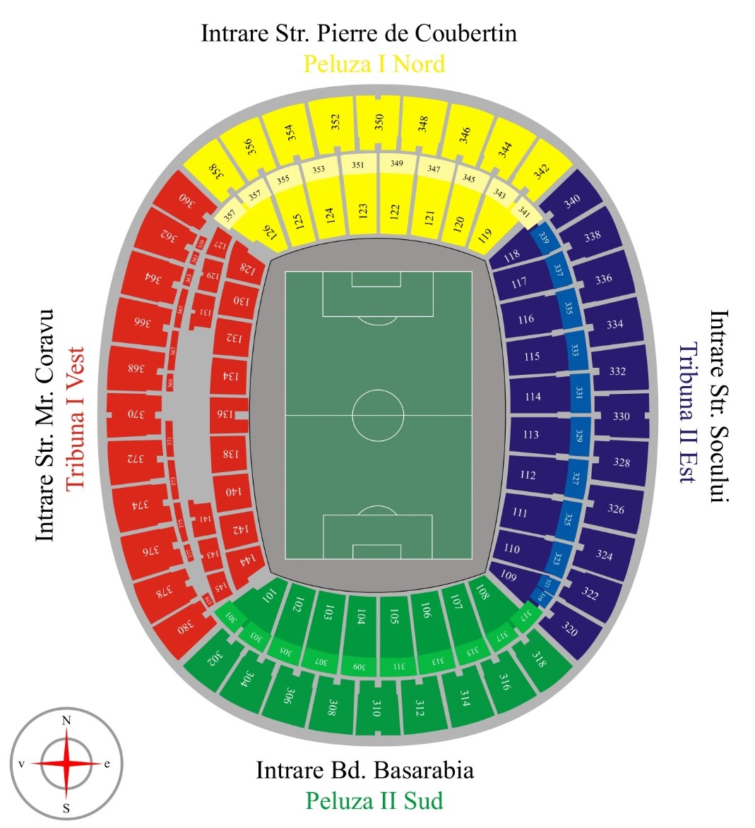 Arena Nationala Seating Plan Guide BZHV